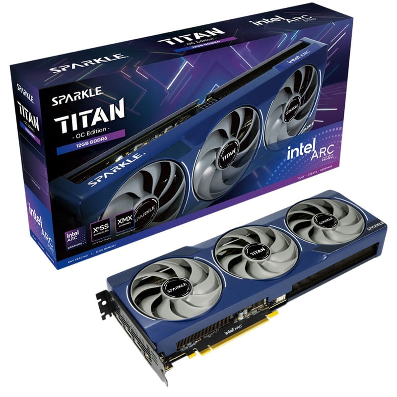 Відеокарта Intel Arc B580 12GB GDDR6 Sparkle (SB580T-12GOC)