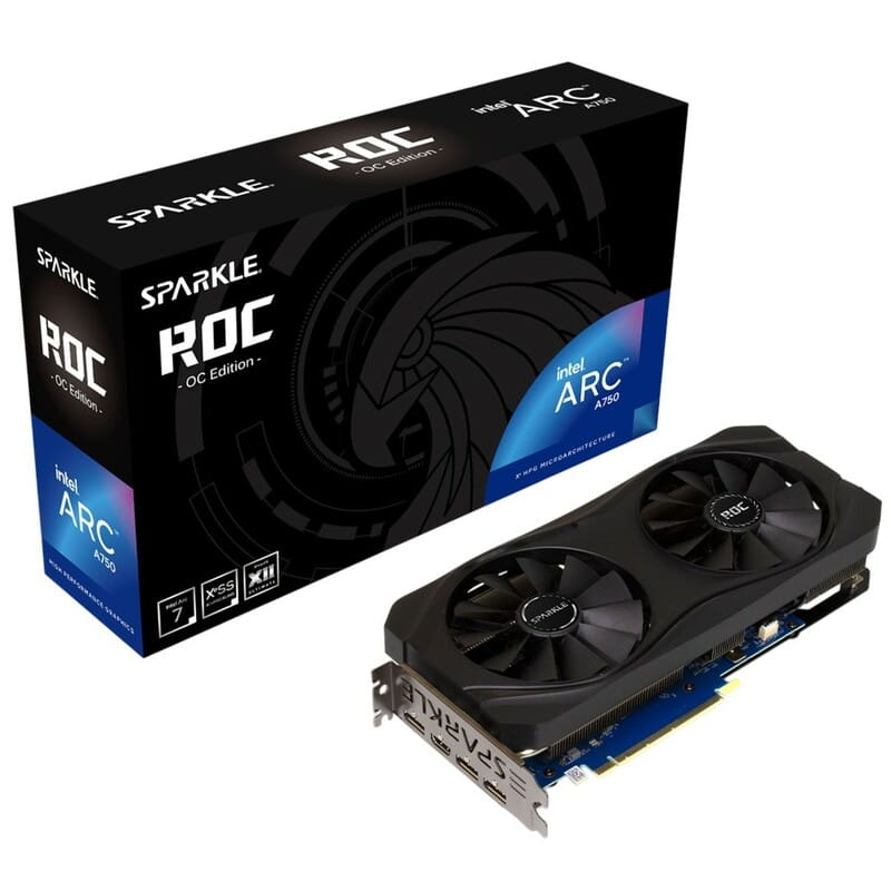 Видеокарта Intel Arc A750 8GB GDDR6 Sparkle (SA750R-8GOC)