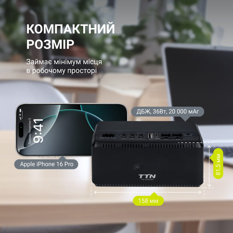 ИБП TTN DCL-36W 36W PoE