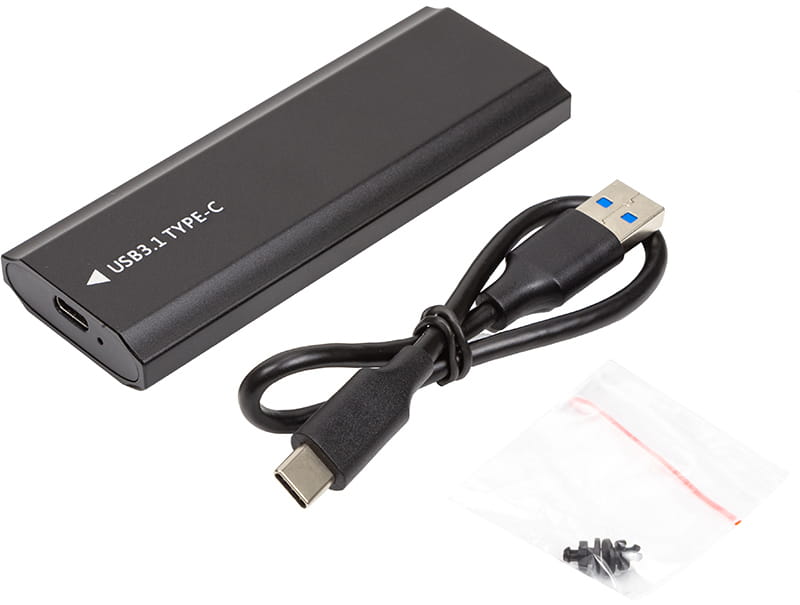 Внешний карман PowerPlant для SSD Premium M.2 PCIe NGFF/NVMe USB3.1 (HC380459)