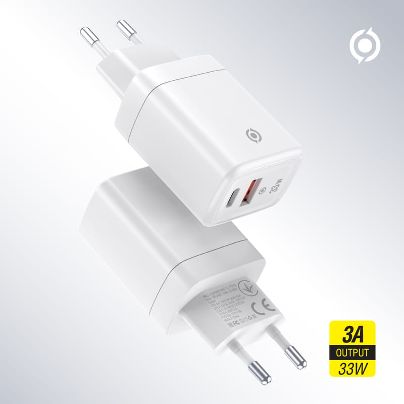 Сетевое зарядное устройство Piko TC-PD332 (1USB-Cx3A, 1USBx3A) 33W White (1283126597794)