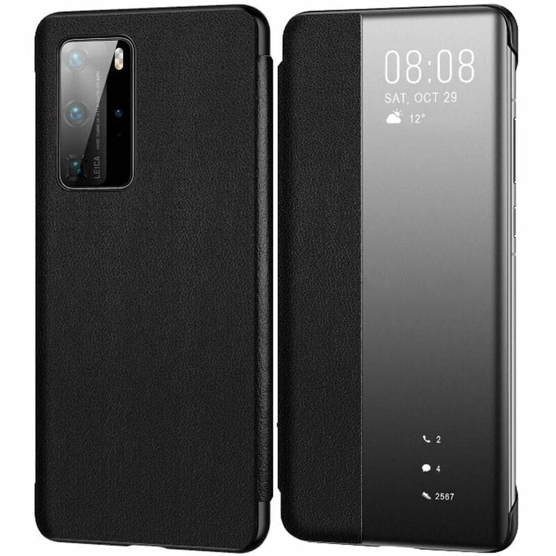 Чeхол-книжка Smart View Flip Cover для Huawei P40 Pro Black (51993781)