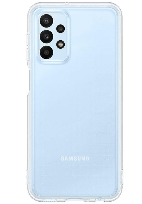 Чeхол-накладка Samsung Soft Clear Cover для Samsung Galaxy A23 SM-A235 Transparent (EF-QA235TTEGRU)