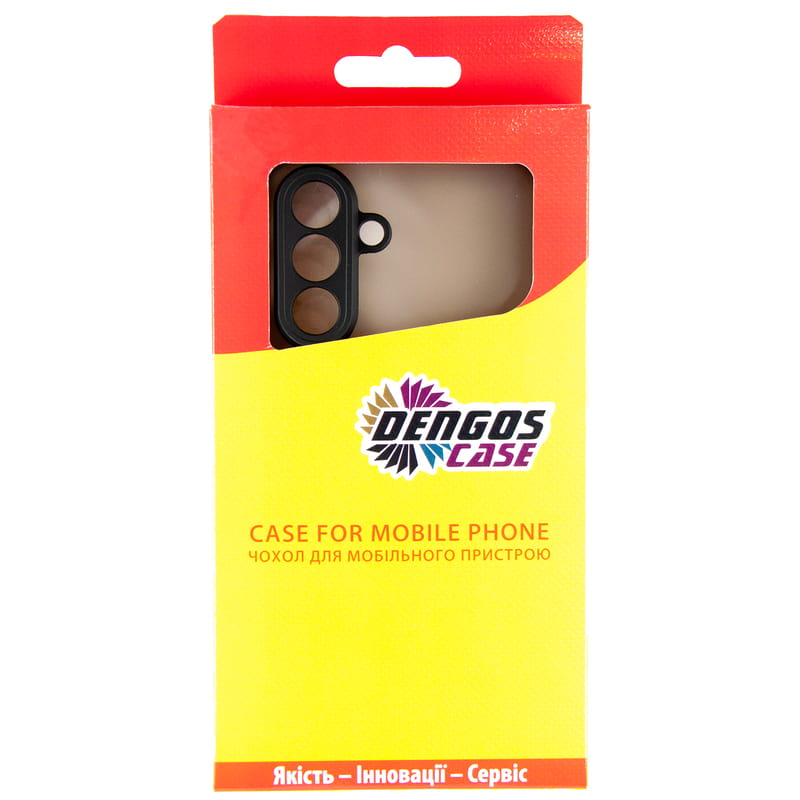 Чeхол-накладка Dengos Matt для Samsung Galaxy A56 5G SM-A566 Black (DG-TPU-MATT-161)