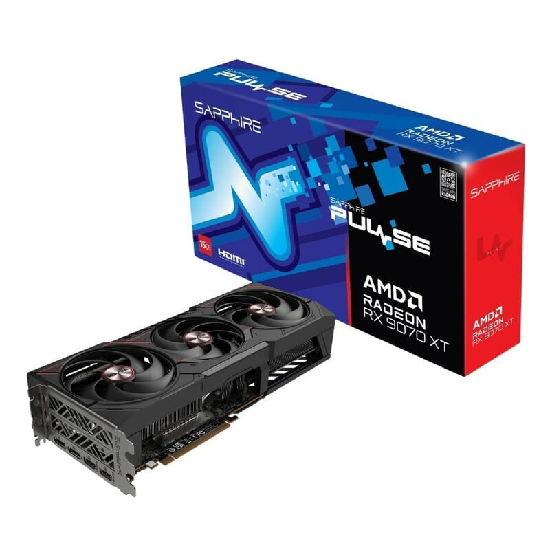 Відеокарта AMD Radeon RX 9070 XT 16GB GDDR6 Pulse Gaming OC Sapphire (11348-03-20G)