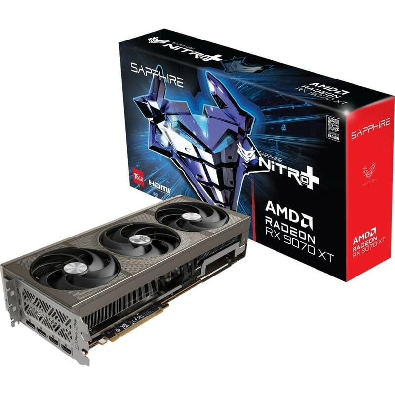 Видеокарта AMD Radeon RX 9070 XT 16GB GDDR6 Nitro+ Gaming OC Sapphire (11348-01-20G)