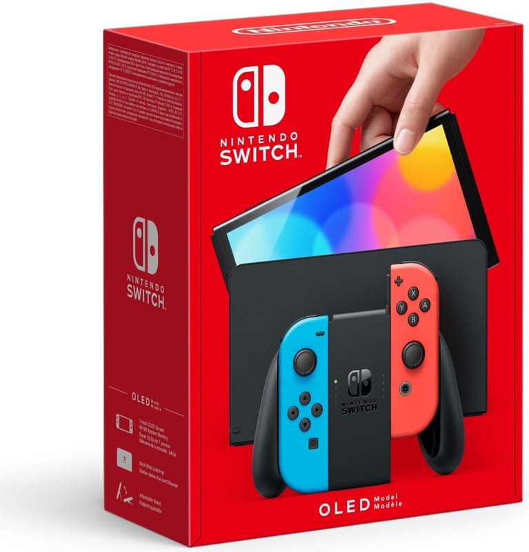 Ігрова консоль Nintendo Switch OLED (неоновий червоний/неоновий синій) (45496883409)