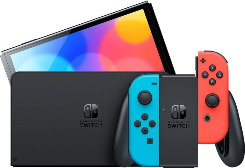 Ігрова консоль Nintendo Switch OLED (неоновий червоний/неоновий синій) (45496883409)