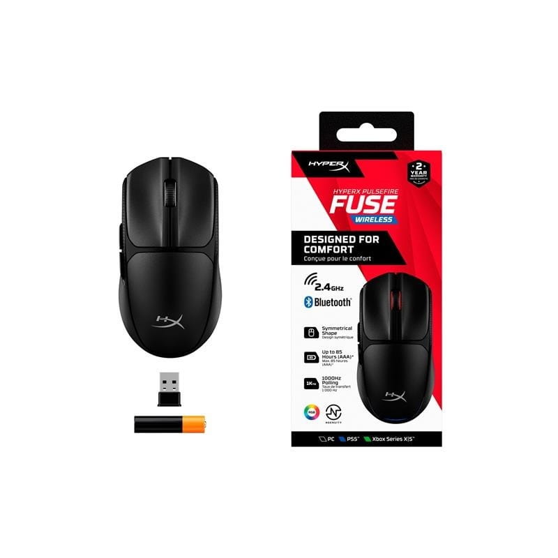 Мышь беспроводная HyperX Pulsefire Fuse Black (A1KY6AA)