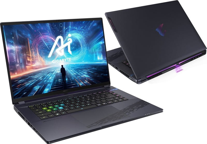 Ноутбук Gigabyte Aorus 16X 9KG 2024 (AORUS 16X 9KG-43UAC54SD) Midnight Gray + Програмне забезпечення Microsoft Windows 11 Home 64Bit Ukrainian 1ПК DSP OEI DVD (KW9-00661)