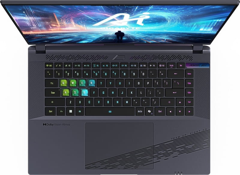 Ноутбук Gigabyte Aorus 16X 9KG 2024 (AORUS 16X 9KG-43UAC54SD) Midnight Gray + Програмне забезпечення Microsoft Windows 11 Home 64Bit Ukrainian 1ПК DSP OEI DVD (KW9-00661)