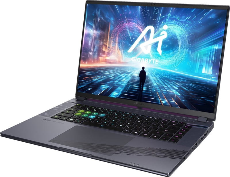 Ноутбук Gigabyte Aorus 16X 9KG 2024 (AORUS 16X 9KG-43UAC54SD) Midnight Gray + Програмне забезпечення Microsoft Windows 11 Home 64Bit Ukrainian 1ПК DSP OEI DVD (KW9-00661)