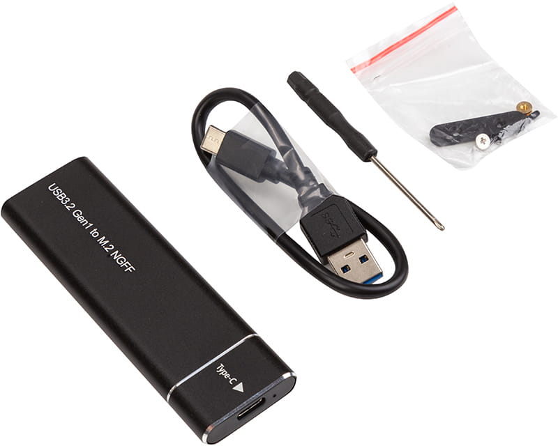 Внешний карман PowerPlant для SSD M.2 SATA USB3.2 (HC380305)