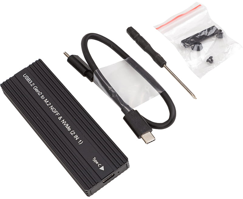 Зовнішня кишеня PowerPlant для SSD Premium M.2 PCIe NGFF/NVMe USB3.2 (HC380510)