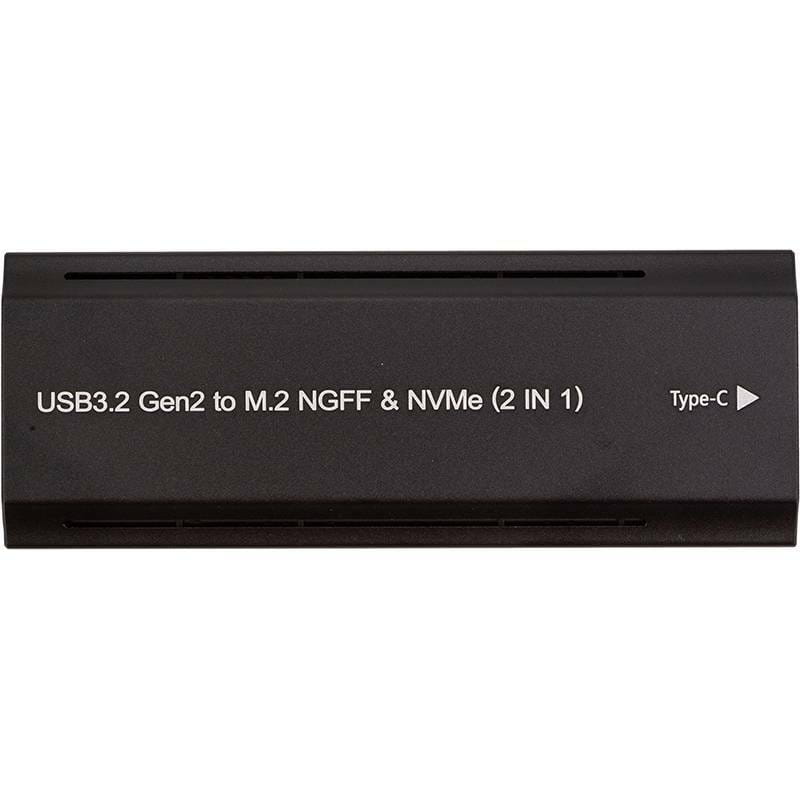 Внешний карман PowerPlant для SSD M.2 PCIe NGFF/NVMe USB3.2, 20Gbps (HC380527)