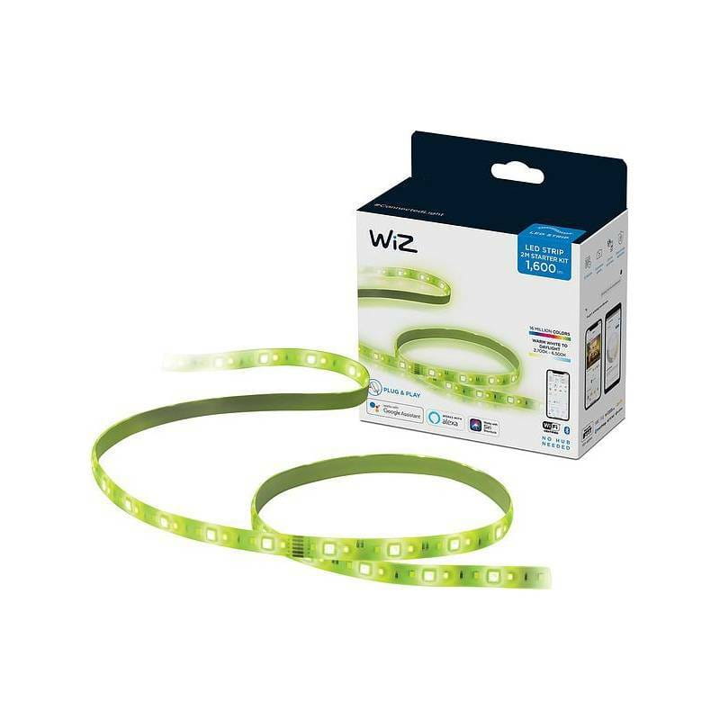 Світлодіодна стрічка розумна WiZ LED 2700-6500K 1600Лм RGB Wi-Fi 2 м, White (929002524801)