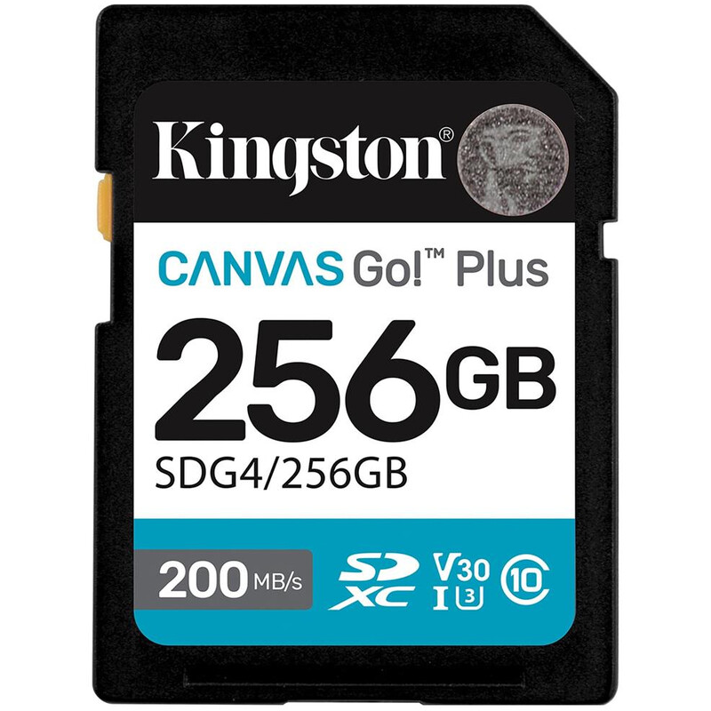 Карта пам`ятi SDXC  256GB UHS-I/U3 Class 10 Kingston Canvas Go! Plus R200/W160MB/s (SDG4/256GB)