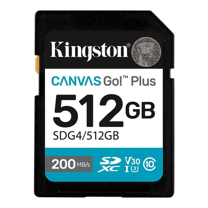 Карта пам`ятi SDXC  512GB UHS-I/U3 Class 10 Kingston Canvas Go! Plus R200/W160MB/s (SDG4/512GB)