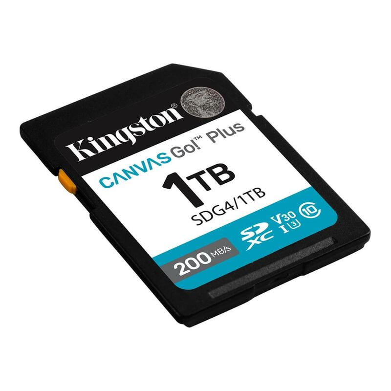 Карта памяти SDXC 1TB UHS-I/U3 Class 10 Kingston Canvas Go! Plus R200/W160MB/s (SDG4/1TB)