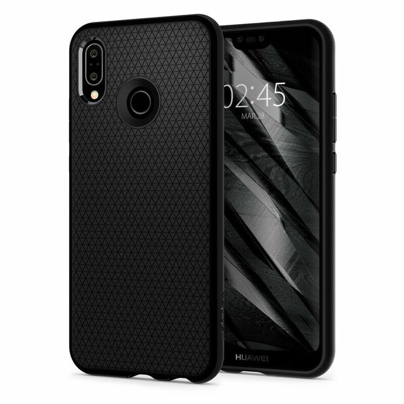Чeхол-накладка Spigen Liquid Air для Huawei P20 Lite Black (L22CS23071)
