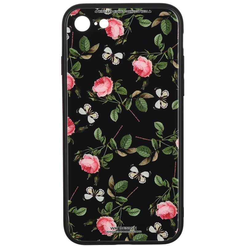 Чехол-накладка WK WPC-061 для Apple iPhone SE 2020/7/8 Flowers RD/BK (681920359814)