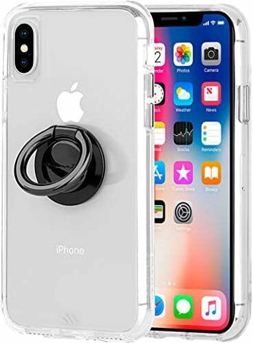 Чeхол-накладка Case-Mate Tough with Ring для Apple iPhone X / iPhone XS Clear (CM038055)