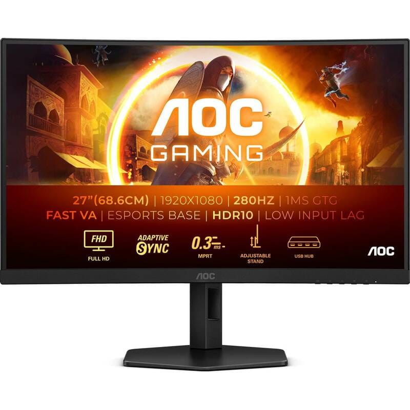 Монiтор AOC 27" C27G4ZXU VA Black 280Hz