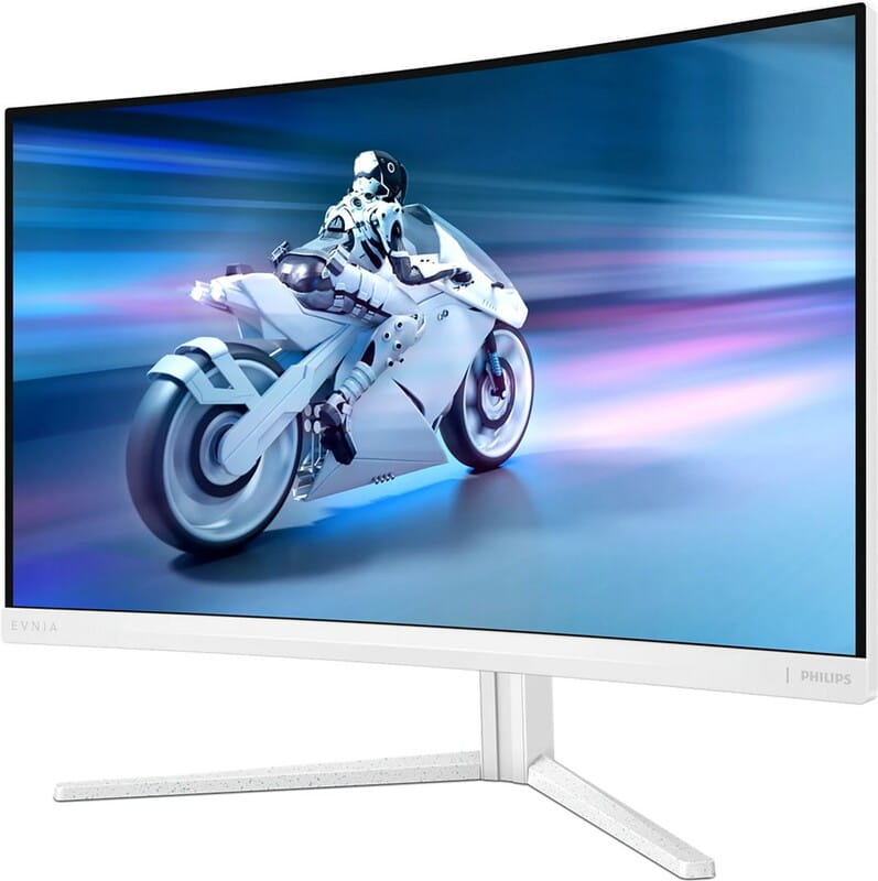 Монiтор Philips 27" Evnia 27M2C5501/00 VA Curved White 180Hz