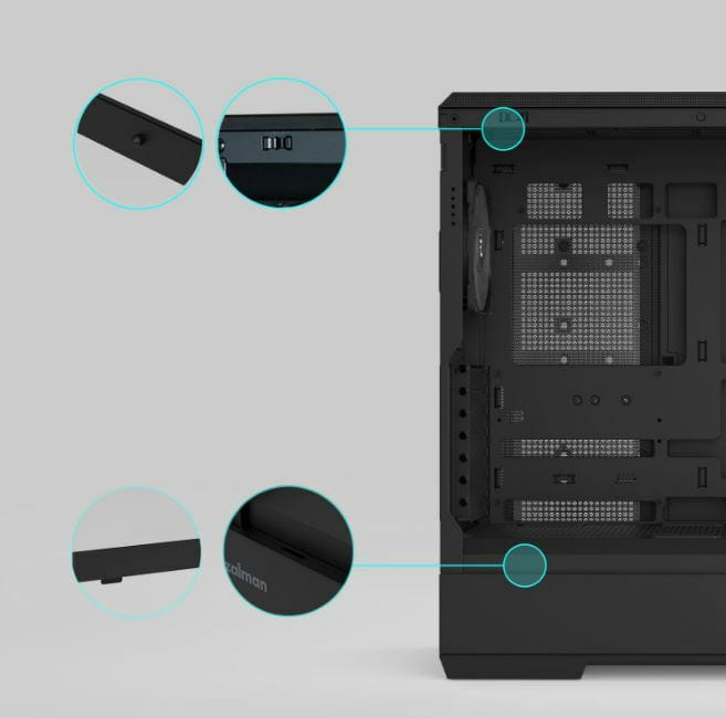 Корпус Zalman P50 DS Black без БЖ