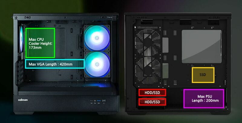 Корпус Zalman P30 Black V2 без БЖ