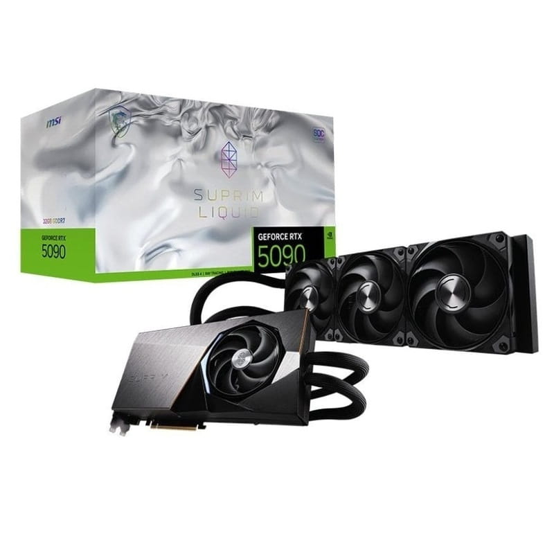 Видеокарта GF RTX 5090 32GB GDDR7 Suprim Liquid SOC MSI (GeForce RTX 5090 32G SUPRIM LIQUID SOC)