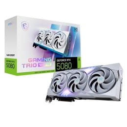 Купити Відеокарта GF RTX 5080 16GB GDDR7 Gaming Trio OC White MSI (GeForce RTX 5080 16G GAMING TRIO OC WHITE) Відеокарта GF RTX 5080 16GB GDDR7 Gaming Trio OC White MSI (GeForce RTX 5080 16G GAMING TRIO OC WHITE)