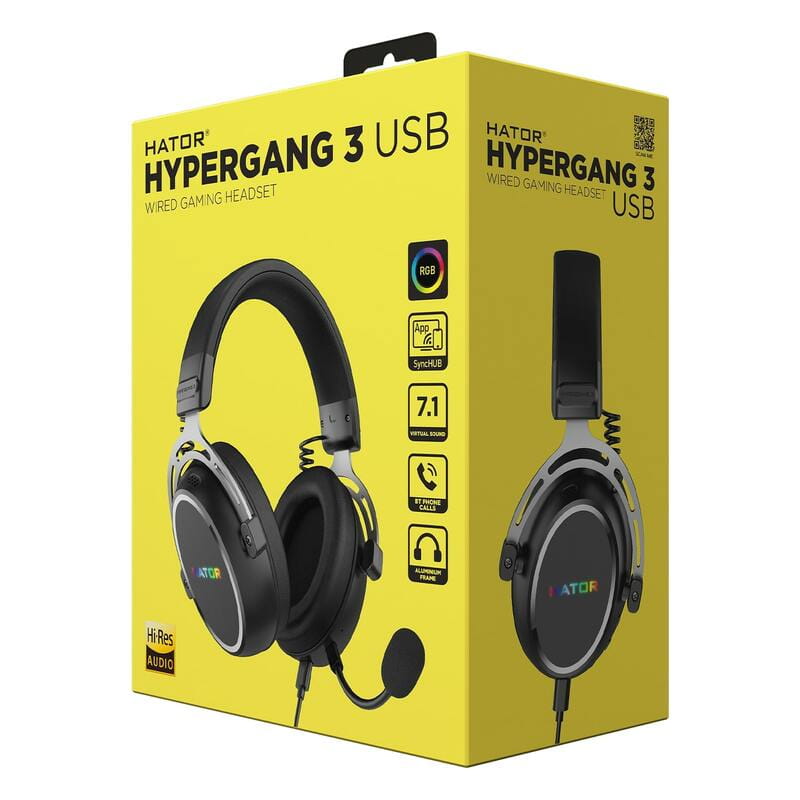 Гарнитура Hator Hypergang 3 Hi-Res Black (ESH50)