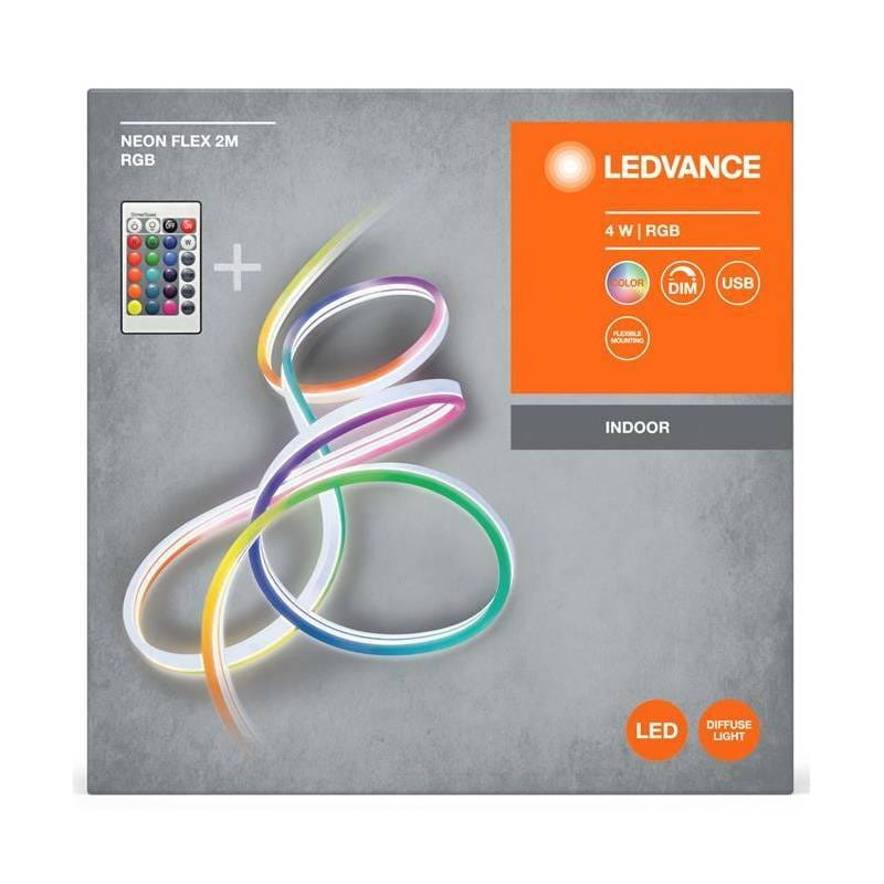 Світлодіодна стрічка Ledvance Flex Neon 4W RGB USB RC 2 м, White (4099854095306)