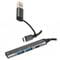 Фото - Концентратор USB Type-C/USB Maxxter 1xUSB-A 3.0, 2xUSB-A 2.0, 1xUSB-C Gray (HU3C-4P1CN-01) | click.ua