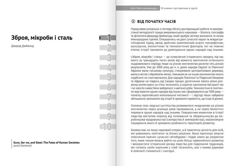 Білл Гейтс рекомендує… 10 книжок про важливе в одній. Збірник самарі + Аудіокнижка