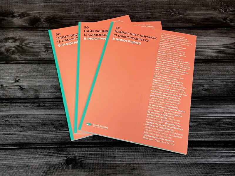 50 найкращих книжок із саморозвитку в інфографіці