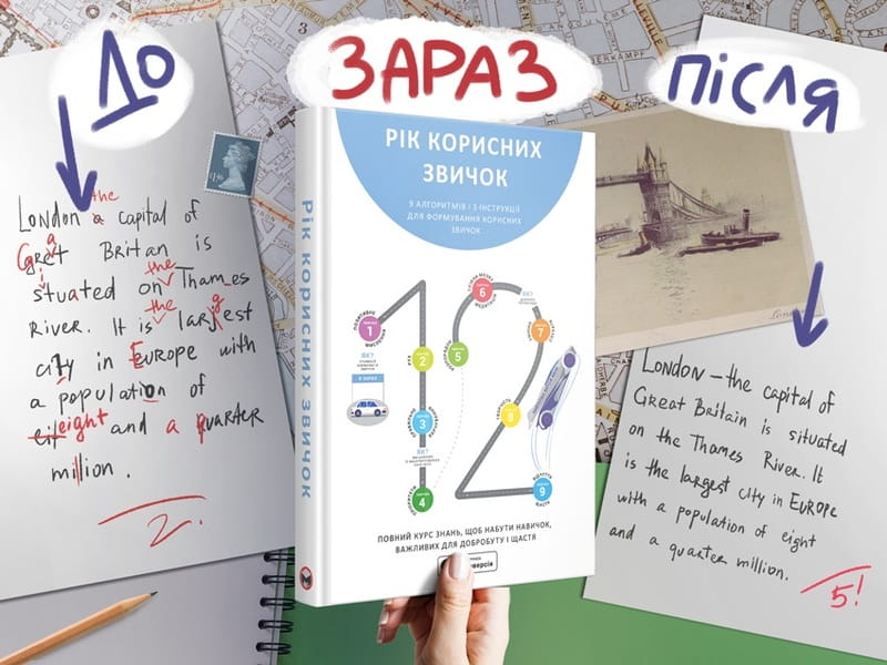 Рік корисних звичок. Повний курс знань, щоб набути звичок, важливих для добробуту і щастя. Збірник самарі + Аудіокнижка