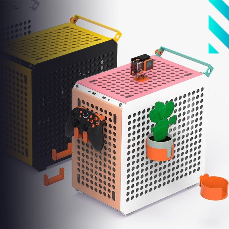 Корпус CoolerMaster Qube 500 Flatpack Macaron Edition Без БП (Q500-DGNN-S00)