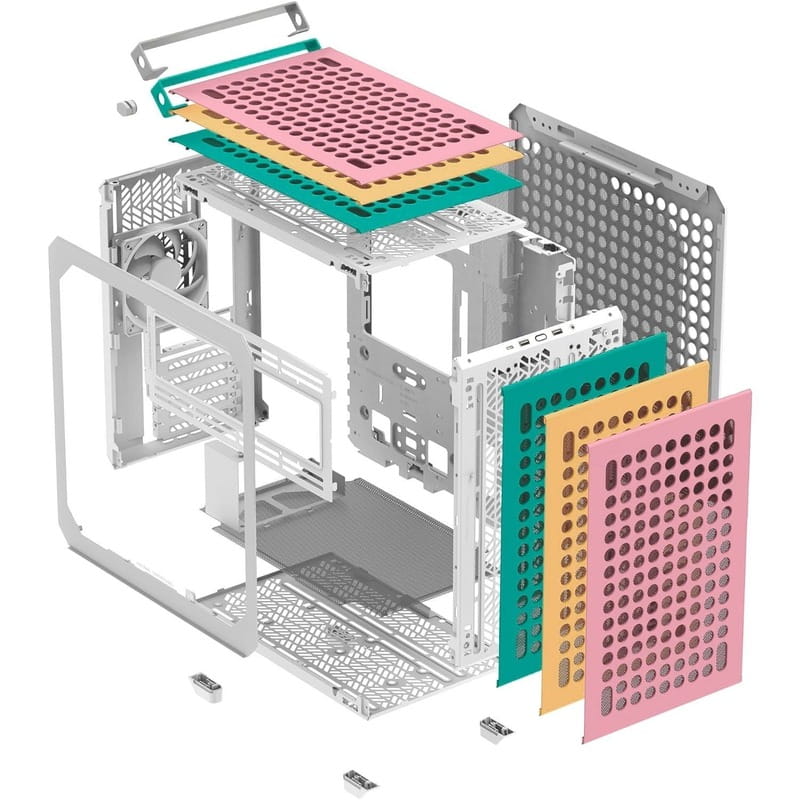 Корпус CoolerMaster Qube 500 Flatpack Macaron Edition Без БП (Q500-DGNN-S00)