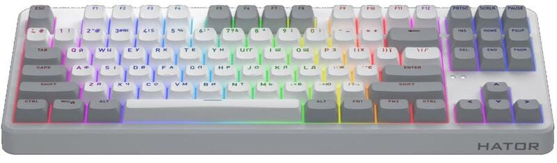Клавиатура беспроводная Hator Rockfall 3 Mecha TKL Wireless Orange White (HTK851UA)