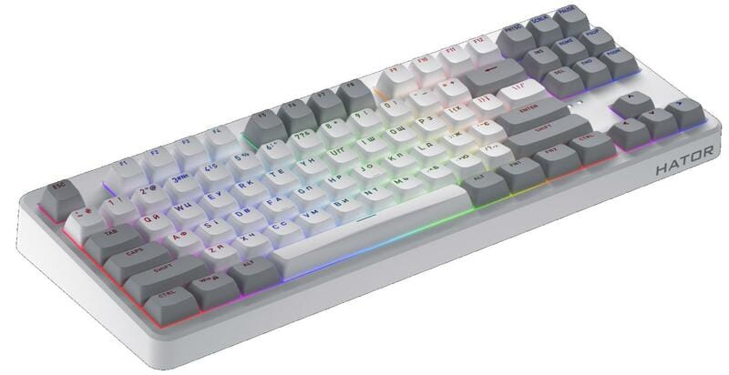 Клавиатура беспроводная Hator Rockfall 3 Mecha TKL Wireless Orange White (HTK851UA)