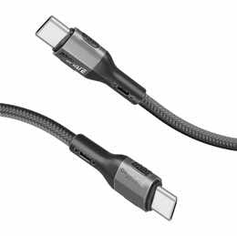 Кабель Promate USB Type-C - USB Type-C (M/M), 3A, 60W, 1.2 м, Black (fletchlink-cc.black)