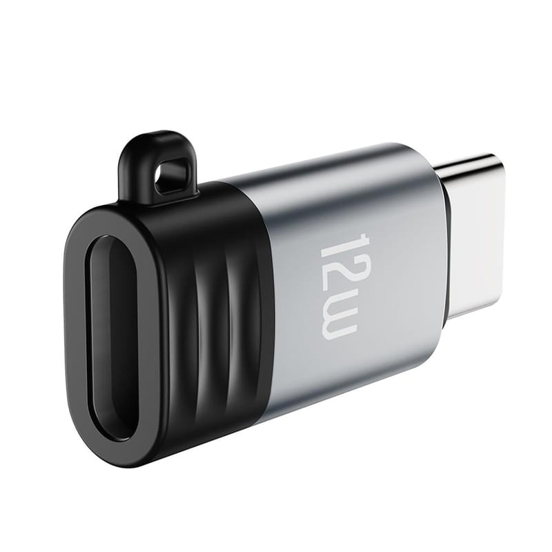 Адаптер XO Lightning - USB Type-C (F/M) Grey (NB263B.tranish)