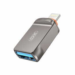 Адаптер XO USB - Lightning (F/M) Grey (NB281A-IA.tranish)