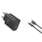 Фото - Мережевий зарядний пристрій XO L105 (2USB-С, 3А) PD Black (L105-CC.black) | click.ua