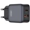 Фото - Мережевий зарядний пристрій XO L156 (1USB-С, 1USB, 3А) PD, QC 3.0 Black (L156.black) | click.ua