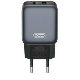 Купити Мережевий зарядний пристрій XO L154 (1USB-С, 1USB, 3А) PD, QC 3.0 Black (L154.black) Мережевий зарядний пристрій XO L154 (1USB-С, 1USB, 3А) PD, QC 3.0 Black (L154.black)