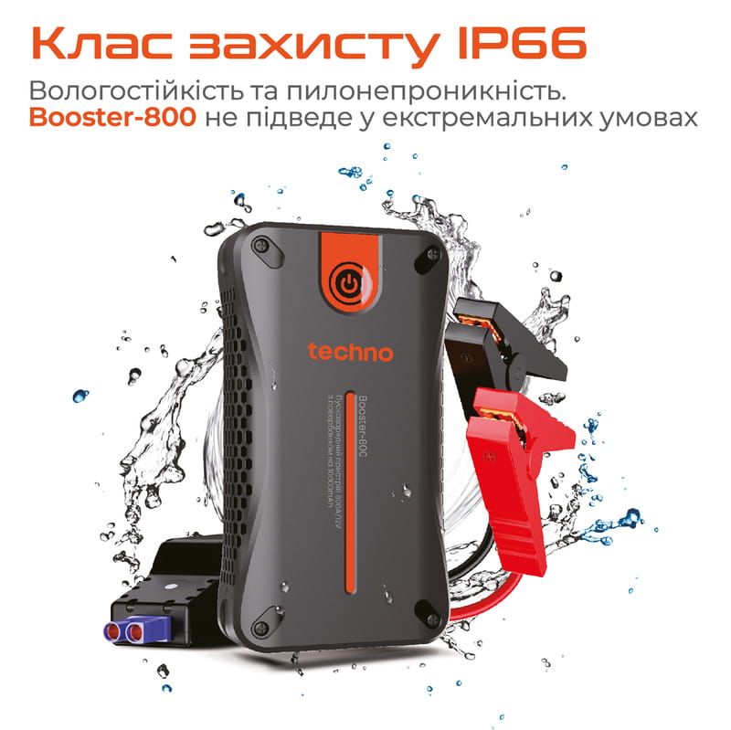 Пусковое устройство для автомобилей Techno 10000mAh Black (booster-800)