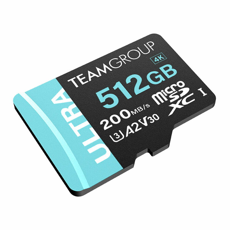 Карта пам`ятi MicroSDXC  512GB UHS-I/U3 Class 10 Team Ultra R200/W170MB/s + SD-адаптер (TULMSDX512GIA2V3022503)